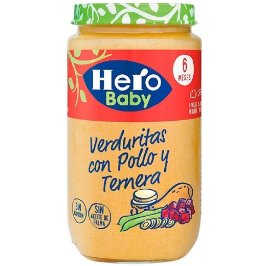 Tarrito Pollo Ternera Verdura HERO 235 GR | Cash Borosa
