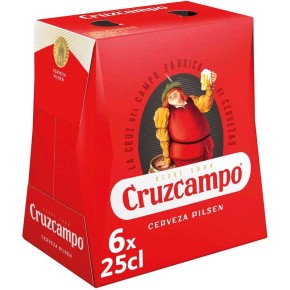 Cerveza Botellin CRUZCAMPO Pack 6 Un X 25 CL