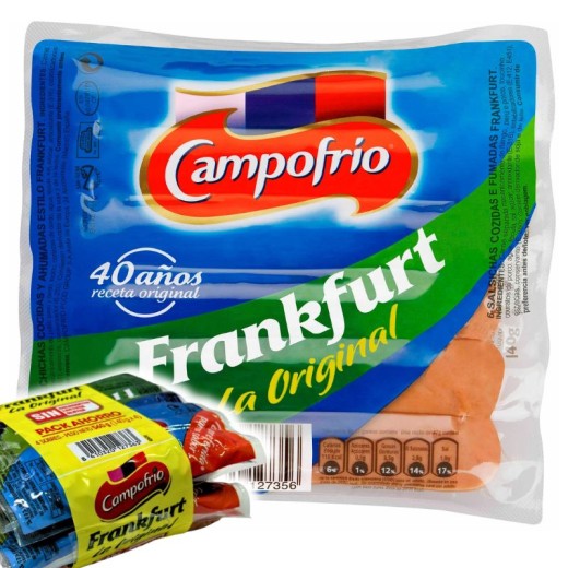 Salchichas Frankfurt CAMPOFRIO Pack 4 UND | Cash Borosa