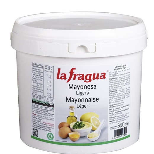 Mayonesa LA FRAGUA Cubo 3.600 ML | Cash Borosa