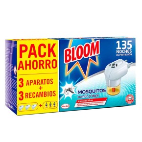 Insecticida Electrico BLOOM 3 Aparatos + 3 Recambios | Cash Borosa