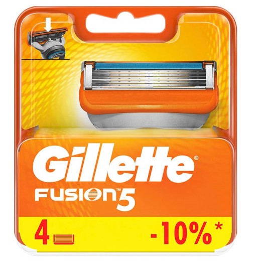 Cuchillas de Afeitar GILLETTE Fusion PACK 4 UND | Cash Borosa
