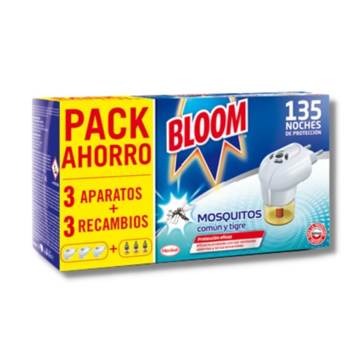 Insecticida Electrico BLOOM 3 Aparatos + 3 Recambios | Cash Borosa