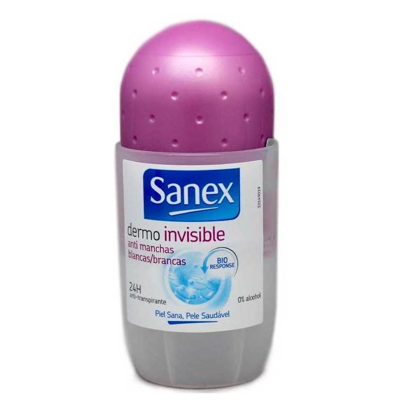 Desodorante Roll-On SANEX Dermo Invisible 50 ML | Cash Borosa