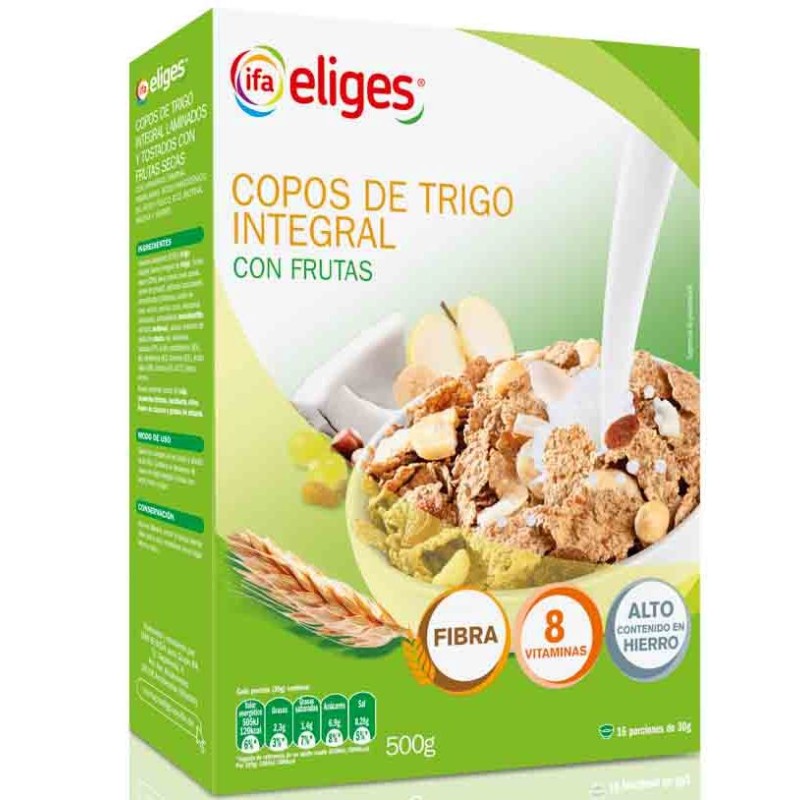 Cereales IFA CoposTrigo Integral con Fruta 500 GR | Cash Borosa