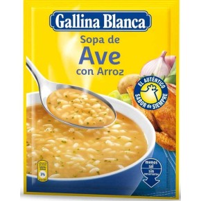 Sopa Ave Arroz Gallina  Blanca