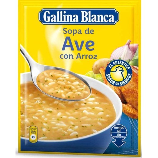 Sopa Ave Arroz Gallina  Blanca | Cash Borosa