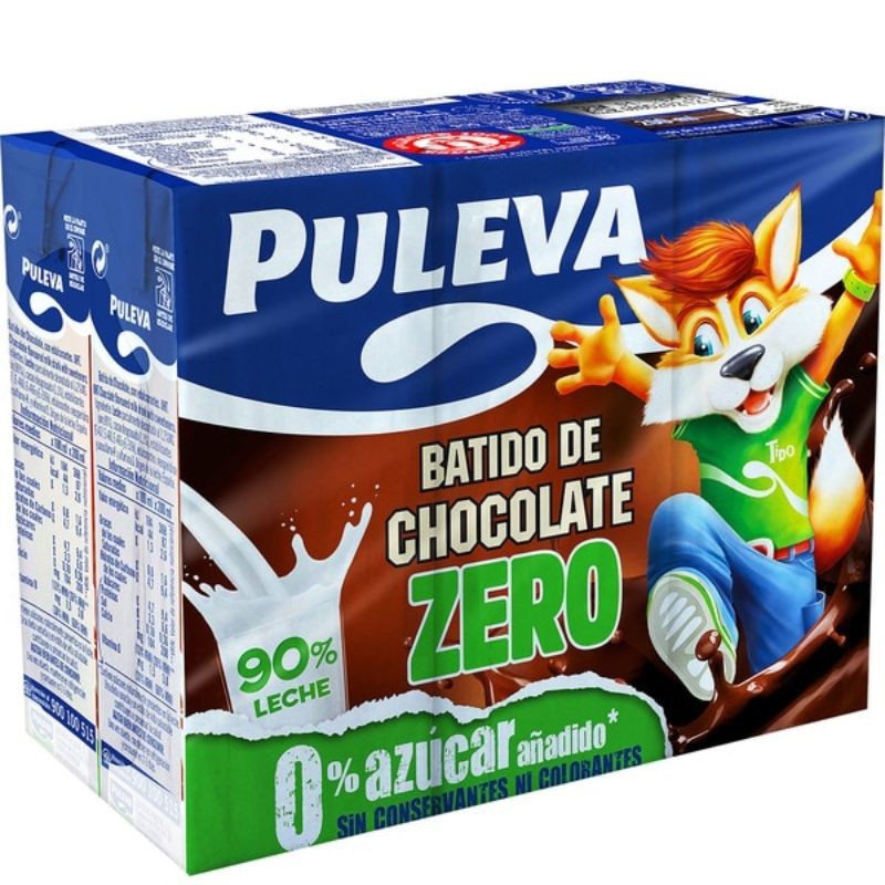 Batido Cacao Zero Azucar PULEVA Pack 6 UND | Cash Borosa