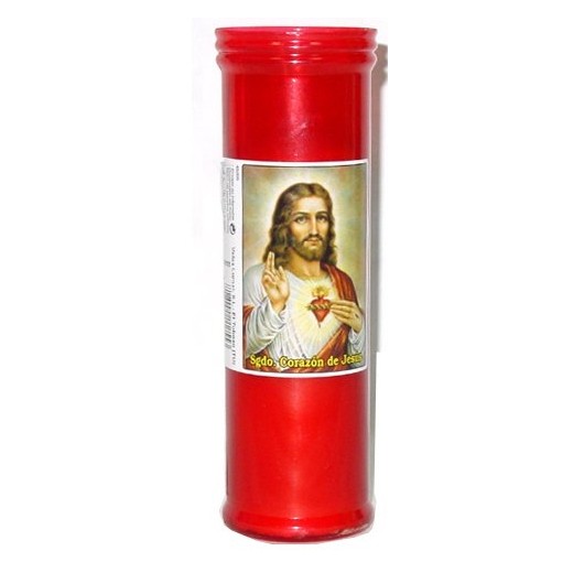 Velon Liturgico Rojo Sagrado Corazon  57x185 | Cash Borosa