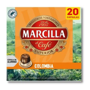 Capsulas Cafe MARCILLA Nespresso Colombia 20U