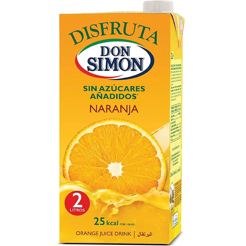 Nectar de Naranja Disfruta Sin Azucares  DON SIMON 2 L | Cash Borosa