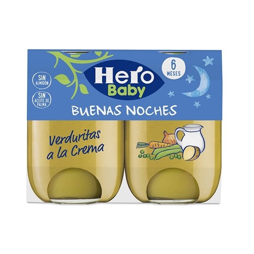 Tarrito Verduritas a la Crema HERO Buenas Noches 2 X 190 GR | Cash Borosa