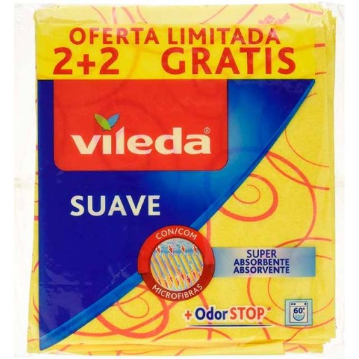 Bayeta Suave Microfibras VILEDA 2+1 Und | Cash Borosa