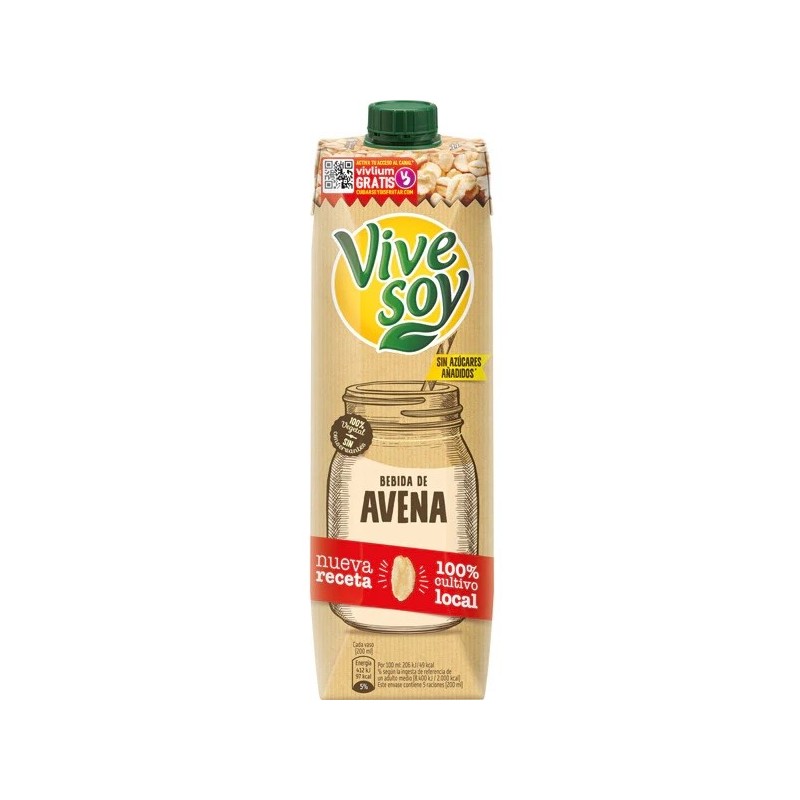 Bebida de Avena Sin Azucar VIVESOY 1 L | Cash Borosa
