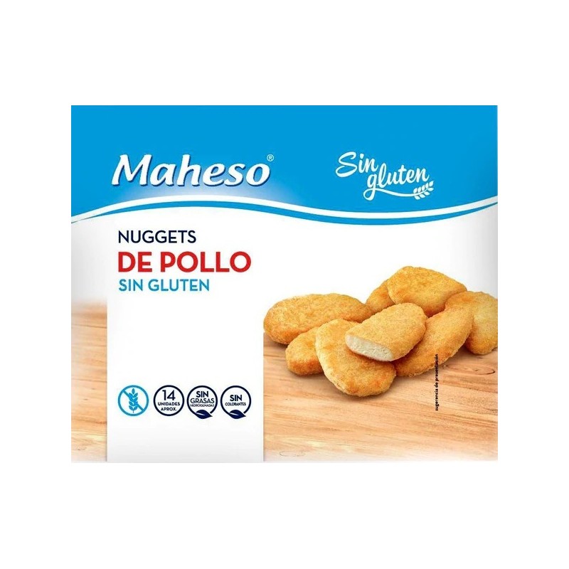 Nuggets de Pollo MAHESO Sin Gluten 300 GR | Cash Borosa
