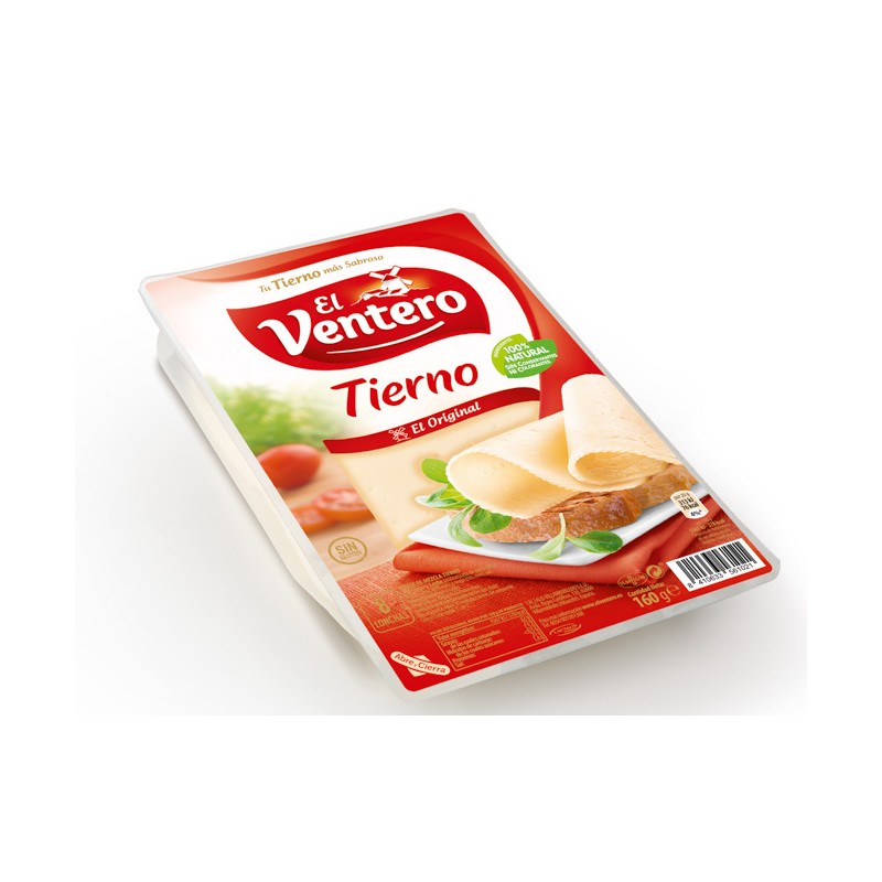 Queso Lonchas El VENTERO  Tierno Original 160 GR | Cash Borosa