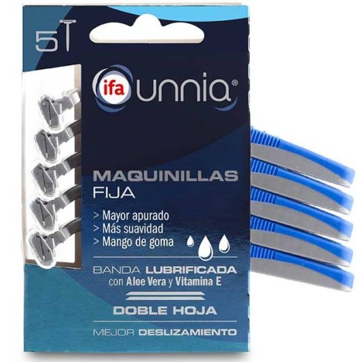 Maquinilla De Afeitar  IFA Unnia Fija 2 Hojas Pack 5U | Cash Borosa