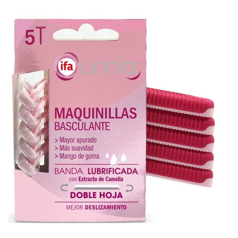 Maquinilla Afeitar Mujer IFA Unnia 2 Hojas Pack 5U | Cash Borosa