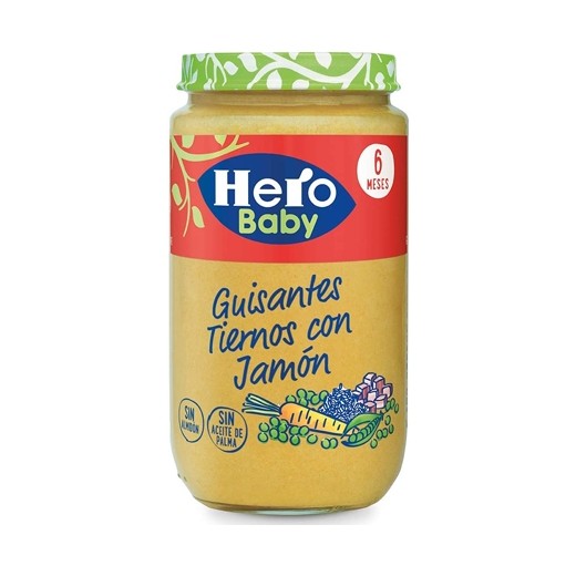 Tarrito Guisantes Con Jamon HERO 235 GR | Cash Borosa