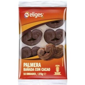 Palmeritas Chocolate  Bandeja 270 GR