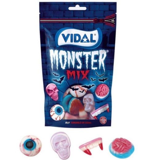 Gominolas Monster Mix HALLOWEEN VIDAL 180 GR | Cash Borosa