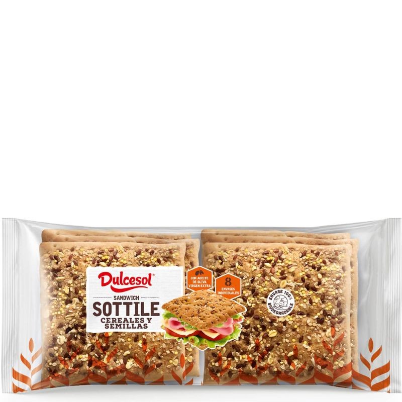Pan Molde DULCESOL Sottile Cereales 1€  155 GR | Cash Borosa