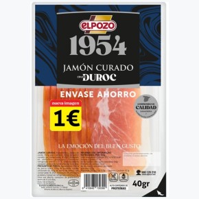 Jamon Serrano Taquitos ELPOZO 1€  65 GR | Cash Borosa