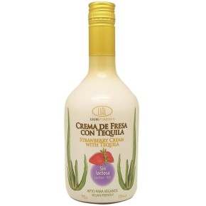 Crema Tequila Fresa SIN LACTOSA  LIAL 70 CL | Cash Borosa