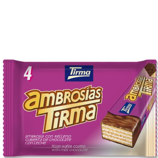 Barritas AMBROSIAS TIRMA Sabor Chocolate x 4 Und | Cash Borosa