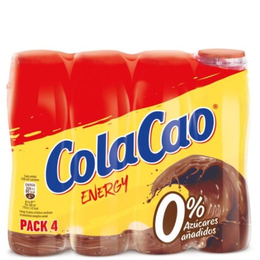 Batido Cacao COLA CAO Energy Zero Pack 4 X 200 ML | Cash Borosa
