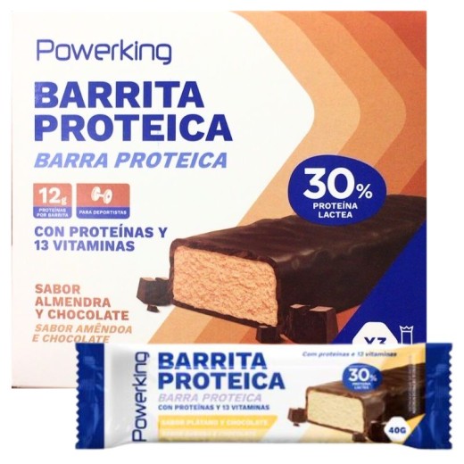 Barrita Proteica POWERKING Chocolate  40GR 1 Und | Cash Borosa