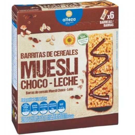 Barrita Muesli Chocolate con Leche 6 UND | Cash Borosa