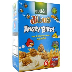 Galletas GULLON Angry Birds  Dibus Sin Lactosa 250 Gr