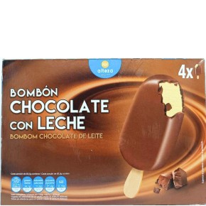 Helado Bombon Chocolate Leche ALTEZA  Pack 4 UND | Cash Borosa
