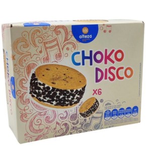 Helado Sandwich Choko Disco ALTEZA PACK 6 UND