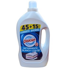 Detergente Ropa Blanca y Color DISICLIN 3 L  45+15 Dosis
