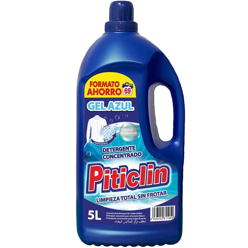 Detergente PITICLIN Gel Azul 80 Dosis 5L | Cash Borosa
