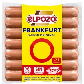 Salchichas Frankfurt ELPOZO 1 € Pack 2x140Gr | Cash Borosa