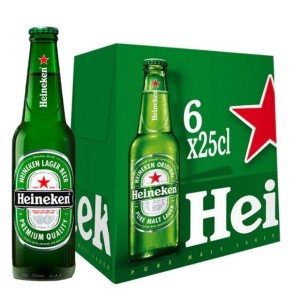 Cerveza Botellin HEINEKEN Pack 5+1 UND X 25 CL