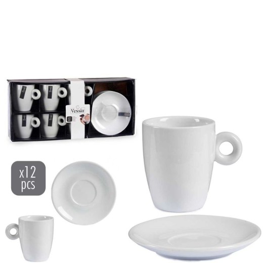 Set 6 Tazas 220 Ml + Soporte | Cash Borosa