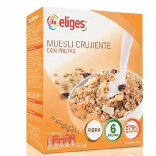 Cereales IFA  Muesli Crujiente con Fruta 500 Gr | Cash Borosa