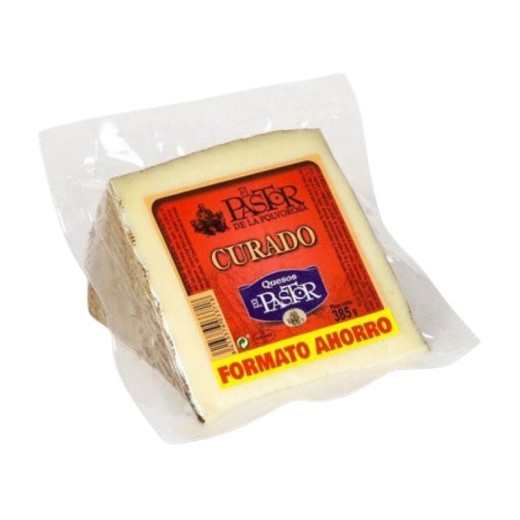 Queso Curado EL PASTOR Cuña 385 GR FORMATO AHORRO | Cash Borosa