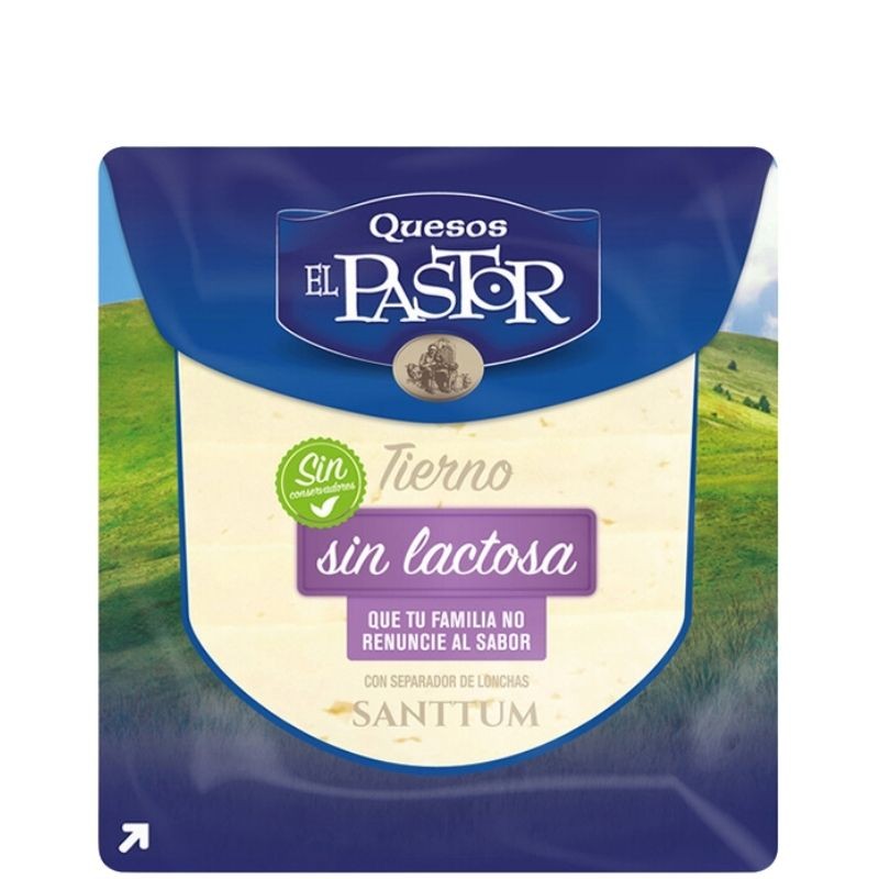 Queso Lonchas Sin Lactosa EL PASTOR 80 GR | Cash Borosa