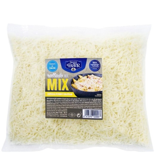 Queso Rallado Mix EL PASTOR Bolsa 1 KG | Cash Borosa