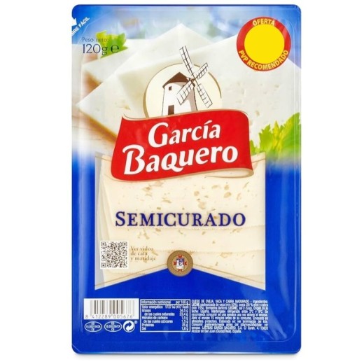 Queso Lonchas G.BAQUERO Semicurado 120Gr 2€ | Cash Borosa