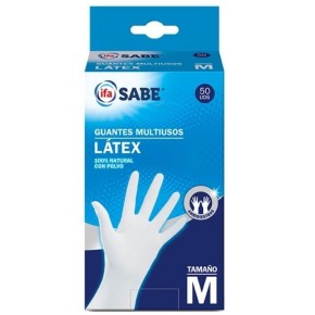 Guantes IFA Latex Multiusos Talla M 10Und