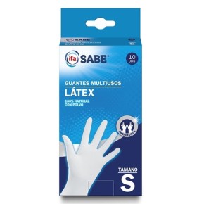 Guantes IFA Latex Multiusos Talla S 10Und