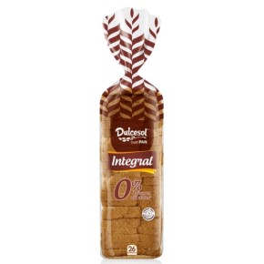 Pan de Molde Familiar Integral DULCESOL 24 Rebanadas 820 Gr