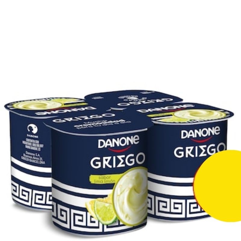 Yogur Danone Griego Lima Limon x 4 | Cash Borosa