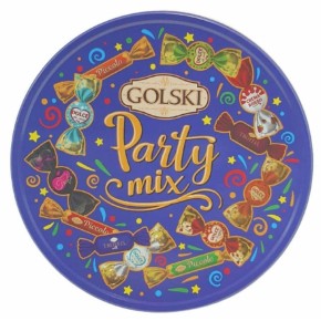 Lata Bombones GOLSKI Party Mix Azul 200 GR